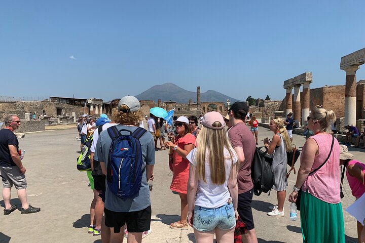 Day Trip to Pompeii Ruins & Mt. Vesuvius Volcano from Naples